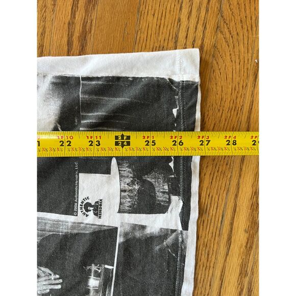Jimi Hendrix Black White Graphic Photos T Shirt Tee Top Mens Size Large - Picture 6 of 7